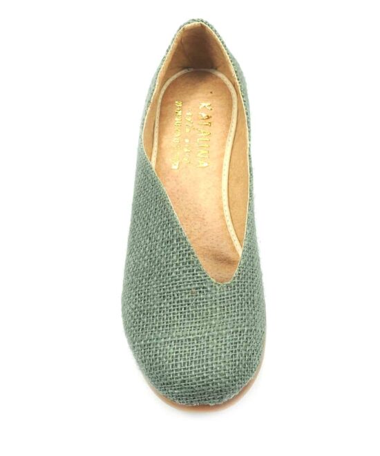 נעל סירה אסימטרי פנימי דגם 200 יוטה זית