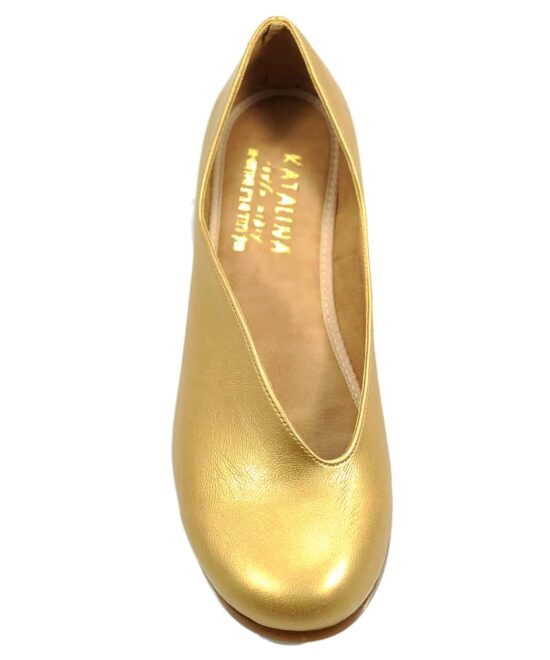 נעל סירה אסימטרי פנימי דגם 200 מוברש זהב חזק