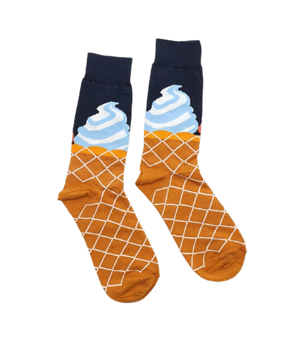 גרביים מעוצבים - גביע גלידה