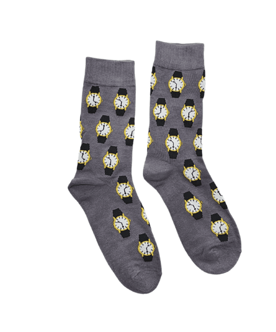 גרביים מעוצבים - שעון יד