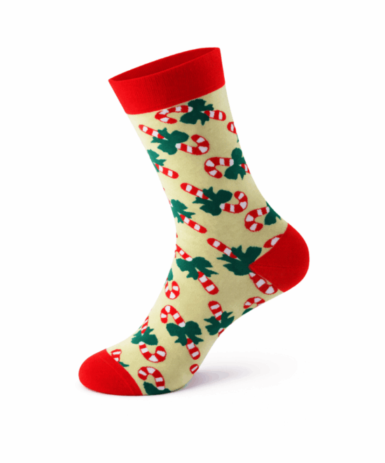 גרביים מעוצבים - סוכריות חג המולד