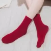 גרביים תרמיות - צבע בורדו