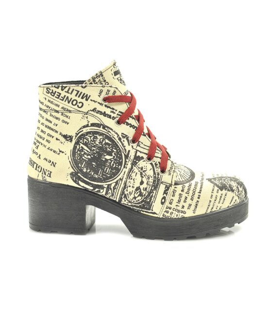 מגפיים לנשים דגם עמנואל - צבע עיתון