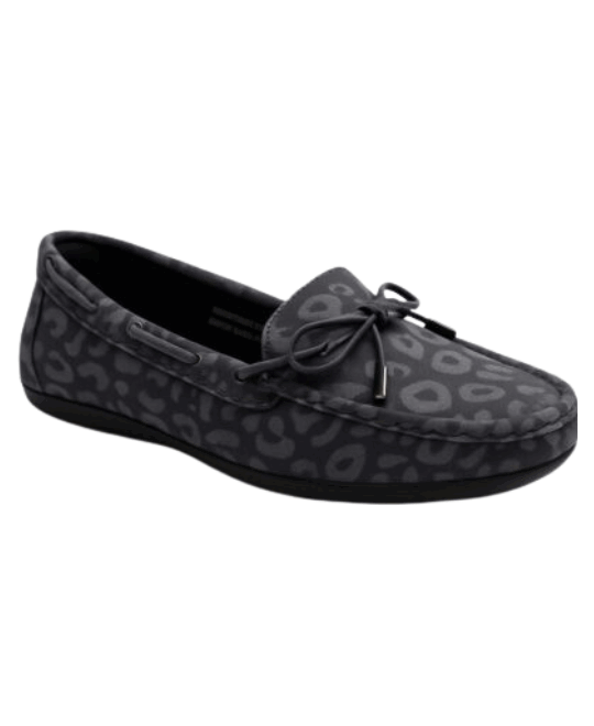 נעלי נוחות מוקסין קומפורט - מנומר שחור\אפור