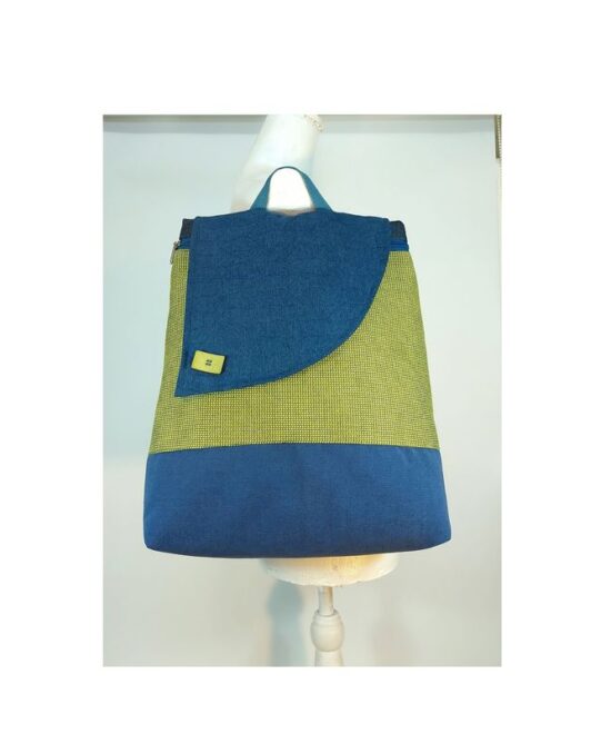 תיק עם שיק - תיק גב נטעלי כחול ירוק