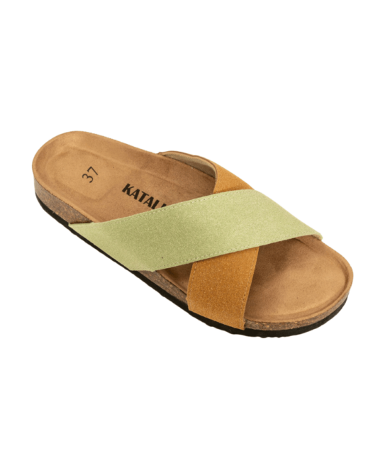 כפכפי נוחות אורטופדיים X – צבע תפוח וכאמל