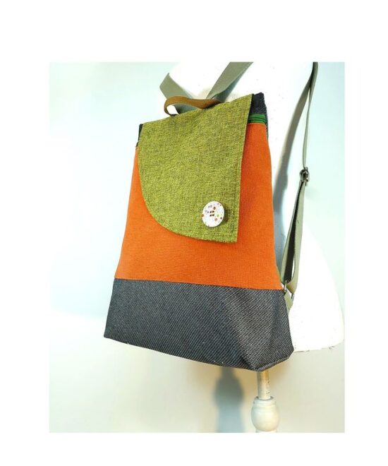 תיק עם שיק - תיק גב נטעלי משמש ירקרק