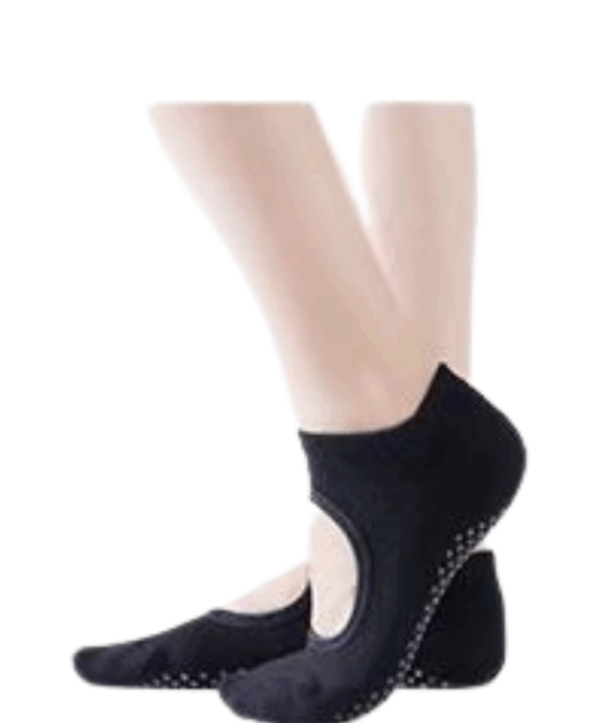 גרבי עיגול סגור לפילאטיס - שחור