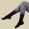 גרביים מקצועיות לפילאטיס שני צבעים - שחור ואפור