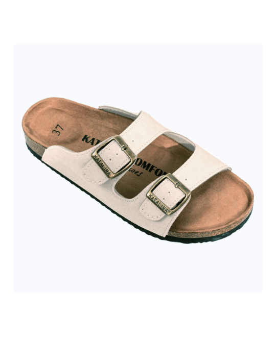 כפכפי נוחות אורטופדיים 2 אבזמים – צבע בז'