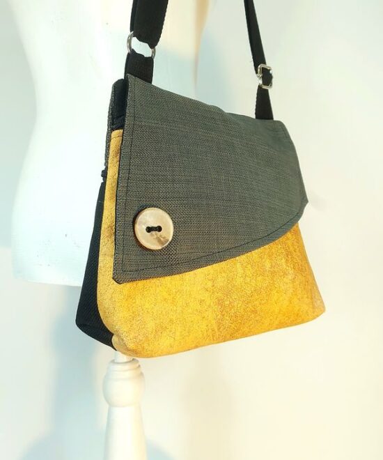 תיק עם שיק - תיק צד ענבל חרדל