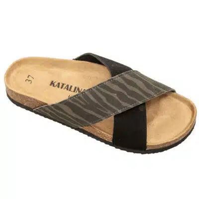 כפכפי נוחות אורטופדיים X – זברה משולב שחור