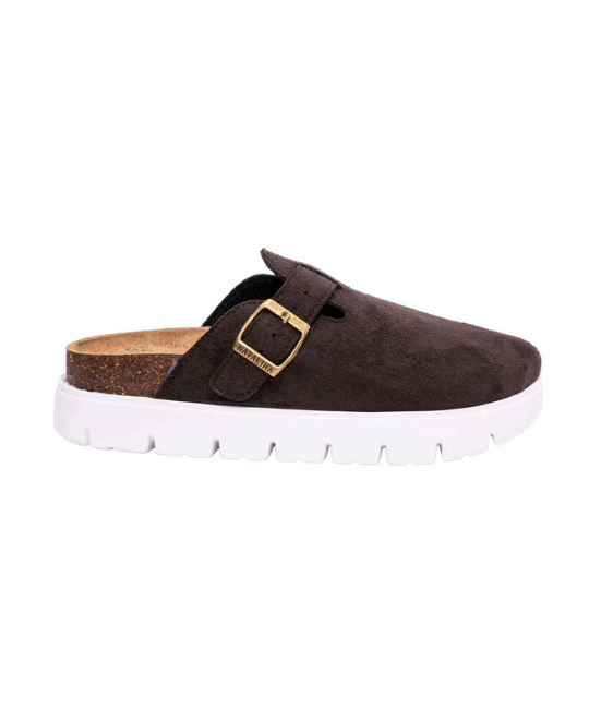 כפכפי נוחות פלטפורמה אורטופדיים סגורים – חום