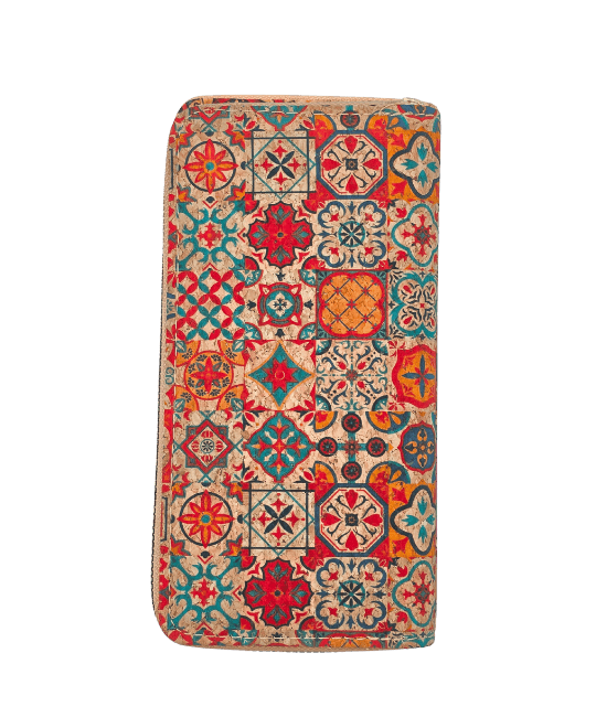 ארנק שעם אמיתי בעיצוב בוהו צבעוני עבודת יד – פסיפס צבעוני