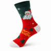 גרביים מעוצבים - סנטה ירוק אדום Merry Christmas