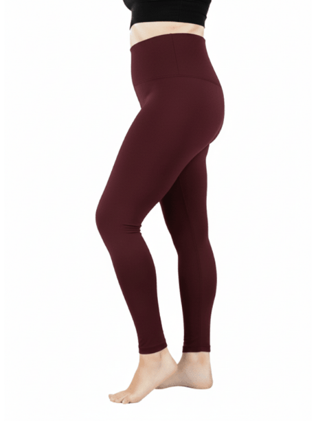 טייץ תרמי - צבע בורדו Plus Size