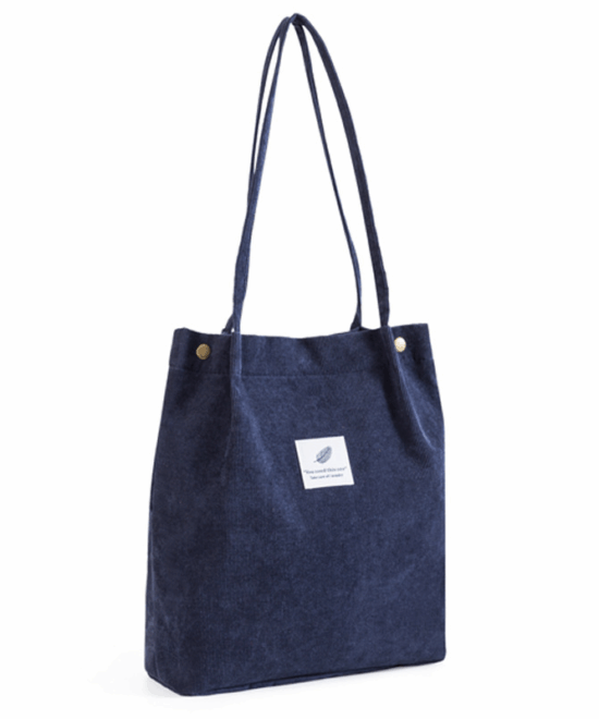 תיק צד קורדרוי - כחול נייבי