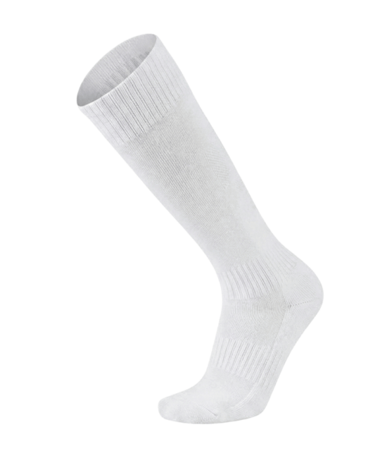 גרבי כדורגל מידות בוגרים - לבן חלק